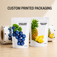 Op maat gemaakte bedrukte plastic zakken voor huisdierenvoer, hersluitbaar met ziplock, food grade, staande pouch