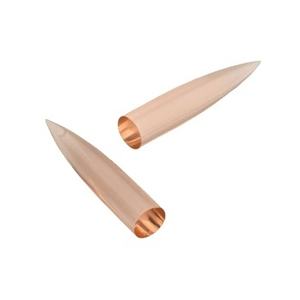 มาใหม่ตุ้มหูควอตซ์สีชมพูขนาด6x30มม. มาใหม่ต่างหูมอร์แกไนท์ขัดเงาทรงกระสุนเรียบแบบหลวมปรับเทียบได้ - Product Image 1