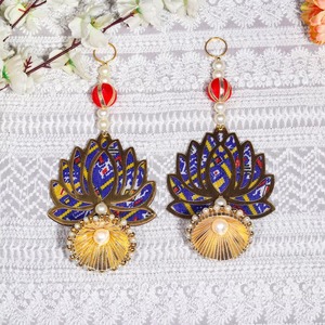 ม่านแขวนผนังดอกบัวสำหรับตกแต่งบ้านใหม่ฉากหลังดอกไม้งานแต่งงานอินเดียฮาลดิเมนตกแต่งเวทีของขวัญประตู - Product Image 5