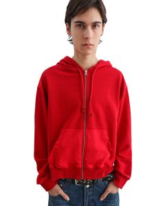 <b>Mens</b> Classic <b>Red</b> Fleece Zip Up Hoodie Winter Casual Hooded <b>Sweatshirt</b> With Front Pocket Streetwear For <b>Men</b> Premium Quality - Product Image 2