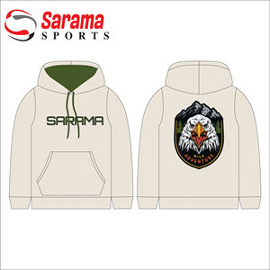 Sudadera con capucha de manga raglán Colorblock personalizada para hombre 100% algodón sublimación en blanco de gran tamaño poliéster forrado Logo estampado capucha - Product Image 1