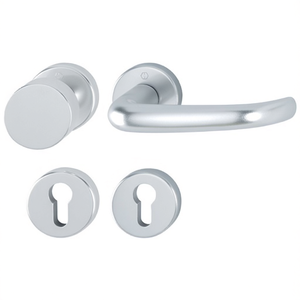 San Francisco 58/42KV/42KVS/1301 Aluminio F1 U-Form PZ Enlaces DIN Decoración del Hogar Rosettengarnitur HOPPE Flach D/K Flanco Derecho/Izquierdo - Product Image 3