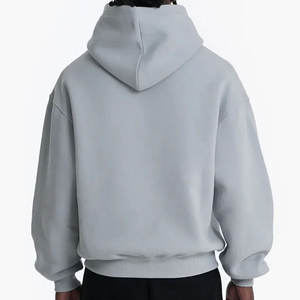 Nouveaux hommes à la mode grande taille sweats à capuche d'hiver 100% coton décontracté demi-poche zippée respirant séchage rapide - Product Image 4