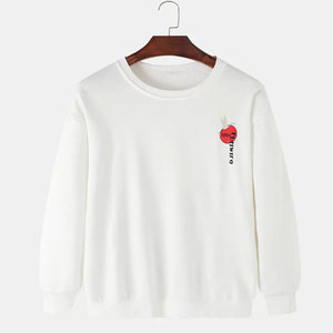 Pull à capuche 100% coton pour hommes Sweat-shirt à capuche de haute qualité en polaire thermique d'hiver 3D brodé de motifs solides imprimés Sweatshirts personnalisés - Product Image 2
