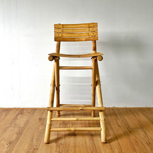 เก้าอี้บาร์แบบพับได้ทำจากไม้ไผ่แบบชนบทเก้าอี้บาร์สำหรับบาร์เป็นมิตรต่อสิ่งแวดล้อม - Product Image 4