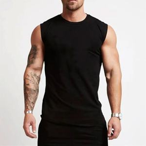 Camiseta sin mangas de entrenamiento informal para hombre, chaleco de tirantes de gimnasio para correr sólido de secado rápido, camisetas sin mangas deportivas de secado rápido personalizadas, técnicas lavadas - Product Image 2