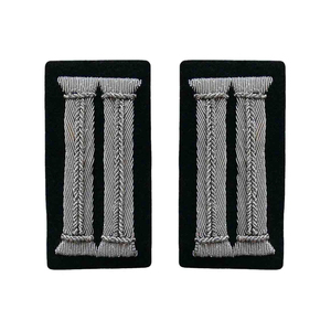 Parche Bordado a Mano para Personal, con Cuello Gorget, Trenzado, con Clip de Botón de Latón, Personalizado, Cromado, Material Principal de Tela PU - Product Image 3