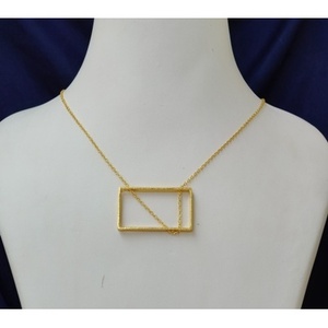 Collares de Latón Hechos a Mano, Chapados en Oro, con Patrón Geométrico, Cadenas Religiosas Ortodoxas, Estilo Clásico, con Diamantes y Perlas, para Regalo de Boda - Product Image 3