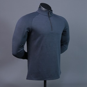 เสื้อกอล์ฟสำหรับผู้ชายเสื้อวิ่งออกกำลังกายแขนยาวแบบสวมศีรษะซิปไตรมาส1/4สีล้วนเสื้อวิ่งออกกำลังกายแบบทางการ - Product Image 4
