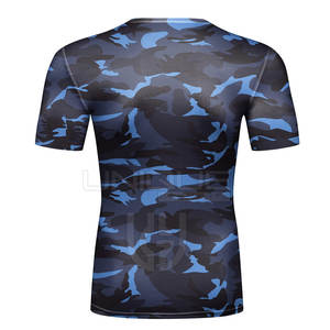 Nuevo diseño, logotipo personalizado, mangas cortas, protector de erupción, venta al por mayor, mangas cortas, protector de erupción, mangas cortas cómodas, protector de erupción - Product Image 3