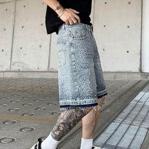 กางเกงขาสั้นผู้ชายน้ำหนักเบา ปี 2025 ลดราคาออนไลน์ ดีไซน์ล่าสุด ขายส่ง กางเกงขาสั้นสไตล์โดดเด่น ประดับเพชร - Product Image 3