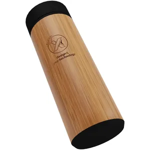 Bouteille d'eau thermique en bambou D11, gourde intelligente personnalisée avec gadgets sur mesure - Product Image 4