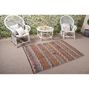 Alfombra Vintage de 3.8x5.3 pies, Alfombra Turca, Alfombra Oriental de Lana Roja y Azul - Product Image 2