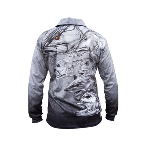 เสื้อโปโลสำหรับใส่ตกปลาของผู้ชายเสื้อเชิ๊ตโปโลพิมพ์ลายแบบกำหนดเองคุณภาพสูงชุดตกปลาผ้าโพลีเอสเตอร์100% - Product Image 3