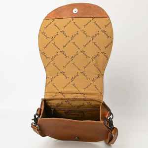 Bolso de cantimplora occidental con correa trenzada, bandolera de cuero de piel de primera calidad para mujer, bandolera de cuero de vaca - Product Image 5