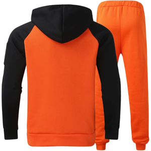 Multicolor alta calidad 100% algodón pesado GSM transpirable cómodo temporada de invierno 2 piezas logotipo personalizado hombres chándal - Product Image 4