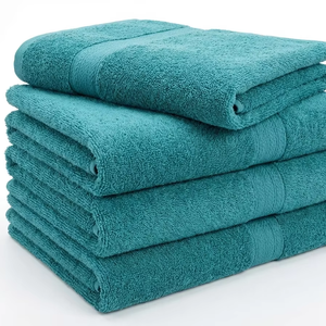 Ensemble de serviettes de bain 100% coton, écologiques, certifiées OEKO-TEX, pour la maison, l'hôtel, le spa, le salon, absorbantes, douces, respectueuses de la peau - Product Image 1