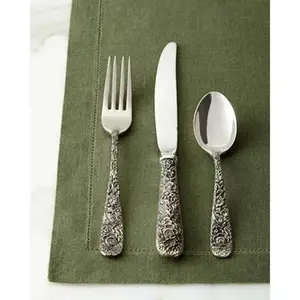 Service de couverts moderne en acier inoxydable avec poignée design élégante, parfait pour la maison, la cuisine et la vaisselle de mariage - Product Image 1