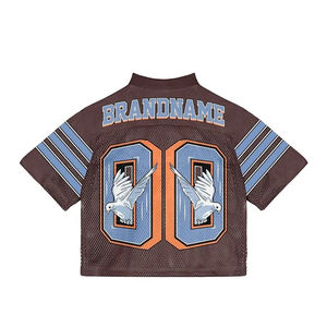 Camiseta de fútbol americano personalizada, camiseta cosida, diseño personalizado, nombre, número, ropa deportiva, camiseta para hombres, uniforme, camisetas de fútbol - Product Image 4