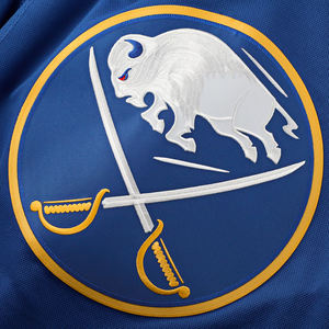 Blue and <b>Yellow</b> Custom Hockey Jersey for <b>Men</b> Long Sleeve Patchwork Athletic Sportswear Casual Streetwear Top - Product Image 4