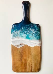 Tabla de cortar y picar madera y resina, forma personalizada y diseño atractivo, para carne y verduras, superventas - Product Image 4