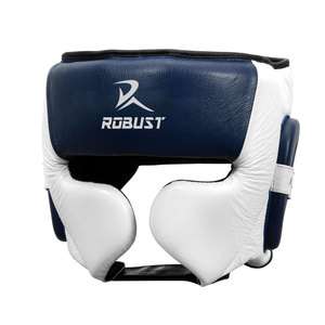 Protector de Cabeza de Boxeo de Cuero con Cierre Ajustable de Velcro, Diseño Personalizado para Protección de la Cabeza y Uso Transpirable - Product Image 1