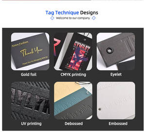 ป้ายแขวนเสื้อผ้าแบบกำหนดเอง ป้ายโลโก้แบบกำหนดเอง ป้ายแบรนด์สำหรับเสื้อผ้า - Product Image 6