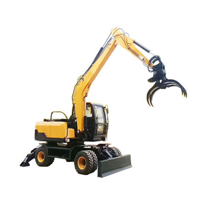 Chargeuse compacte sur chenilles jaune avec godet de 0,12 m³ pour moteur 120 kW, forte puissance de creusement, garantie 4 ans - Product Image 2