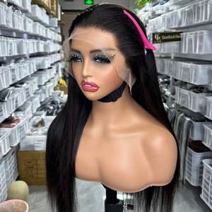 Wholesale 300g 100% Remy Raw Brazilian Hair 5X5 13X4 13X6 Hd Lace Frontal Closure Bone Straight Human Hair Wigs - Product Image 3