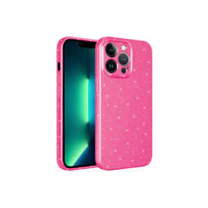 Étui de téléphone en silicone texturé en coton SAFA de luxe avec paillettes pour iPhone 12 Pro 14 Plus, protection antichoc en PC, protection de l'appareil photo, coque arrière - Product Image 1