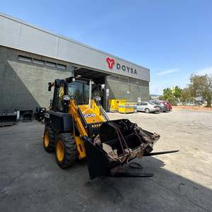 รถตักล้อยาง JCB 1CX รุ่น Retro พร้อมหัวตักด้านหน้าและด้านหลัง เครื่องจักรก่อสร้าง กระบอกไฮดรอลิก มอเตอร์ปั๊ม เกียร์บ็อกซ์ ระบบ PLC - Product Image 3