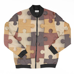 Chaqueta universitaria de satén por sublimación para hombre, chaqueta informal unisex de manga larga de 100% poliéster, chaqueta bomber transpirable para hombre - Product Image 5