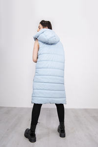 New Design Down Cotton Filled Sleeveless Jacket Fashionable Ladies Down <b>Long</b> <b>Vest</b> at Wholesale - Product Image 6