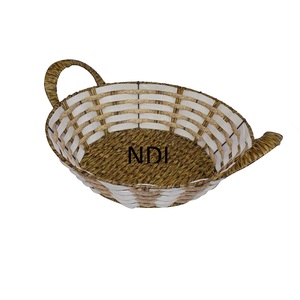Article d'occasion polyvalent Panier à fruits décoratif pour comptoir de cuisine Panier à fruits en bois de bambou - Product Image 2