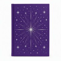 Carnet Royal Purple Starburst avec impression personnalisée, bloc-notes professionnel en gros