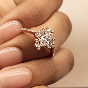 IGI Certified CVD HPHT 14K Gold Marquise Cut Diamond Ring Lab Grown Diamond Ring para mujeres VVS Lab-Grown Diamond Ring - Product Image 5