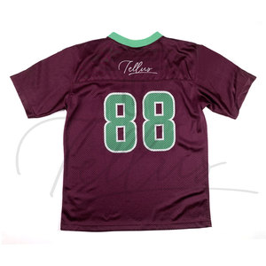 Maillots de football américain personnalisés en gros, couleurs et logos d'équipe, 100 % polyester respirant, séchage rapide, uniforme de football pour - Product Image 2