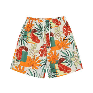 Shorts de sport pour hommes, style streetwear, en coton uni imprimé, couleurs personnalisées, séchage rapide, respirant, confortable, fermeture à cordon - Product Image 1