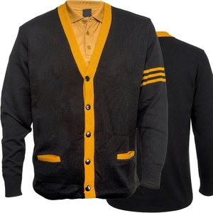 Capítulo Eventos Alfa |   Suéter Cárdigan Phi Alpha de Alta Calidad con Letras Griegas en Relieve, Cuello en V, Manga Larga, Letras Bordadas - Product Image 1