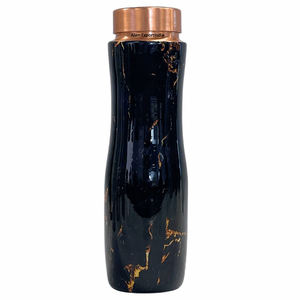 Botella de agua de aspecto atractivo, diseño impreso de esmalte negro, tamaño personalizado para la escuela, oficina, hogar, restaurantes, propósito consciente de la salud - Product Image 3