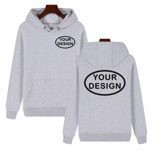 Sudadera con capucha personalizada con impresión de logotipo, Jersey grueso bordado, fotos personalizadas, informal, 100% de algodón puro y felpa - Product Image 4