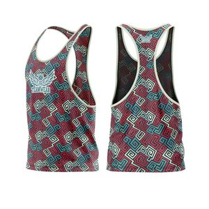 เสื้อกล้ามสำหรับผู้ชายเสื้อแขนกุดวิ่งผ้าแห้งเร็วพิมพ์ลาย - Product Image 6