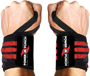 Bandes de poignet en néoprène de qualité supérieure pour l'haltérophilie - Soutien respirant et réglable avec fermeture à crochets et boucles - Product Image 1