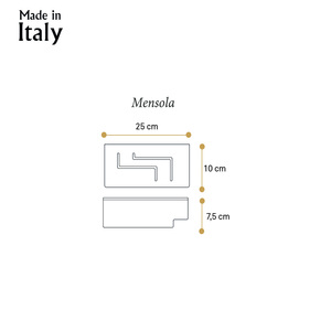 Estante de acrílico transparente moderno REGULA Accesorio duradero para el hogar que ahorra espacio para el baño Hecho en Italia - Product Image 3
