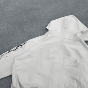 OEM Vêtements de rue pour hommes de haute qualité 100% coton Flare sérigraphié Survêtement surdimensionné avec capuche Plus Size Option - Product Image 4