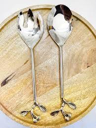 New Arrival Decorative Brass Salad Server Handmade Custom Salad Spoon Cutlery Unique <b>Home</b> Kitchen and Restaurant Use <b>for</b> <b>Sale</b> - Product Image 6