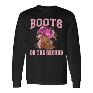 Maglietta a maniche lunghe Boots On The Ground Cowgirl Western - Product Image 1