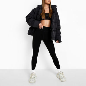 Doudounes surdimensionnées pour femmes Vêtements décontractés Col montant Vestes à manches longues Stock d'usine Marque privée Vestes bouffantes pour femmes - Product Image 4