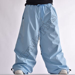 Pantalones Cargo holgados de moda para hombre al por mayor RTS pantalones acampanados de trabajo a prueba de viento con cierre de cremallera ropa de calle de pierna ancha - Product Image 1