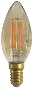 โคมไฟเทียน LED สีคาราเมล 4W E14 2200K (F-BRIGHT 2601985) - Product Image 1